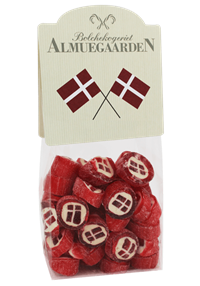 Almuegaarden Nationalflag bolcher - Danske flag 110 g